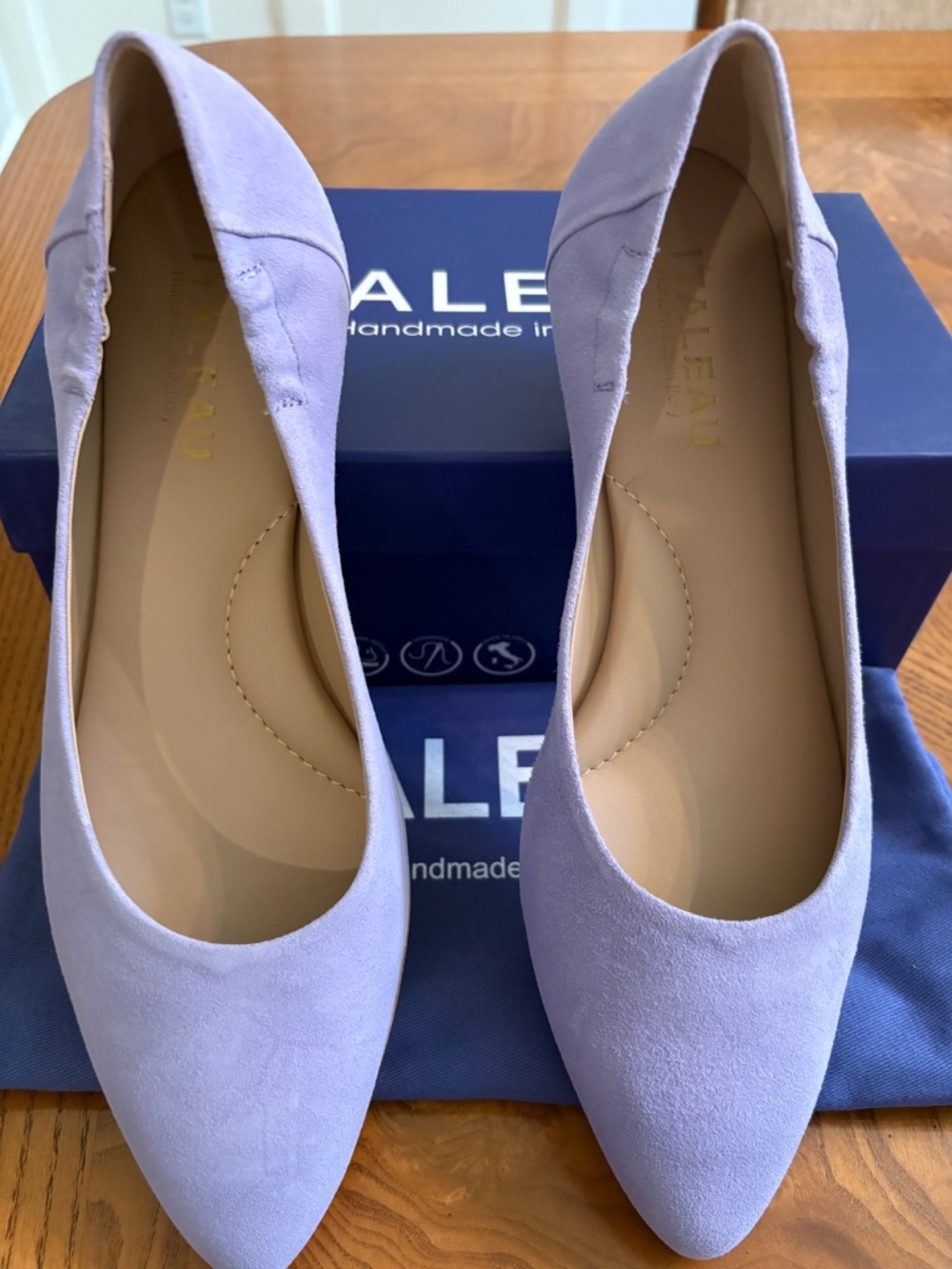 Italian Balet Flats in Lilac - 10.5 ( 41EU) NWB - Picture 2 of 8